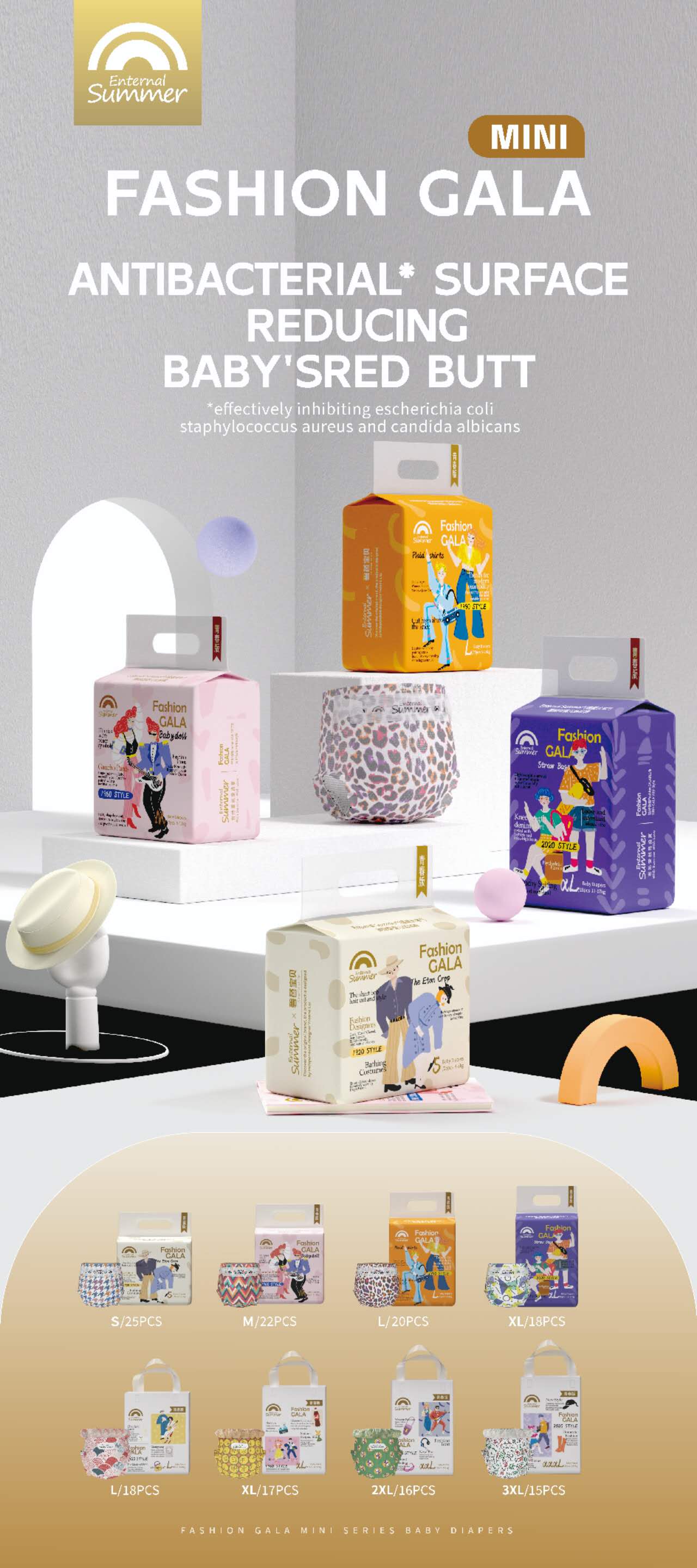 Fashion Gala mini Series Baby diapers/pants