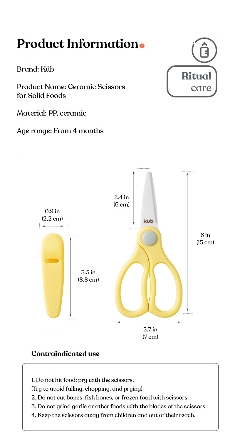 ceramic scissors for solid foods