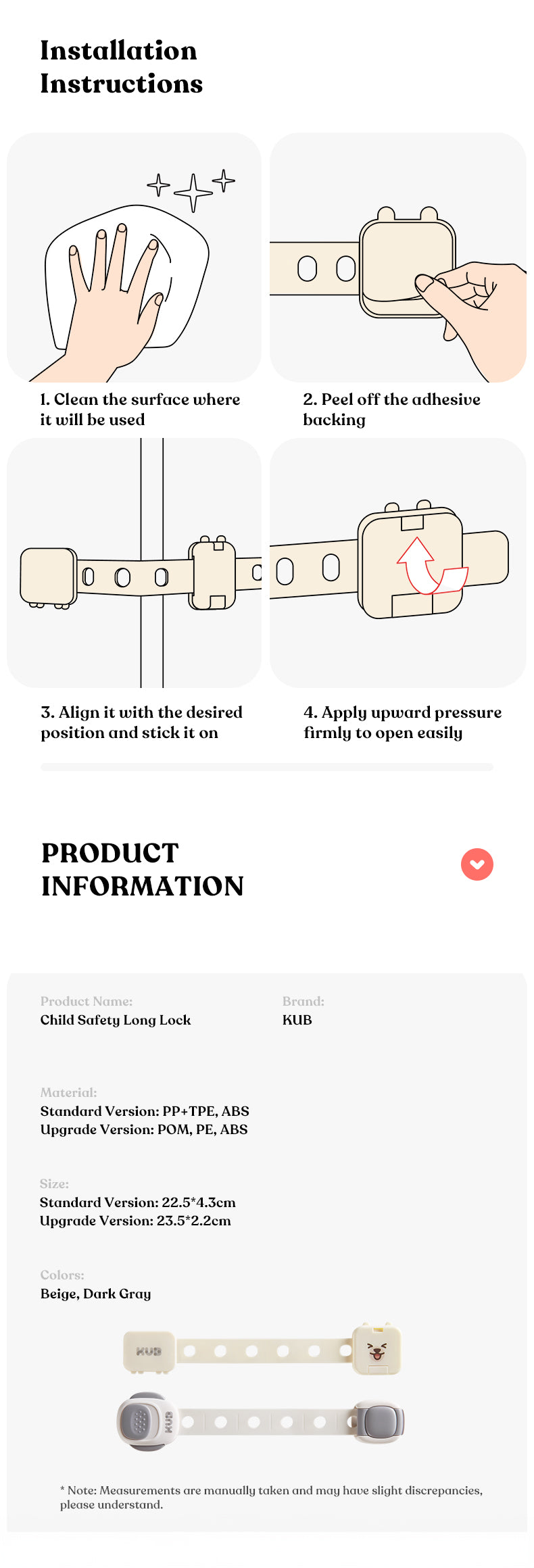 child safety long lock