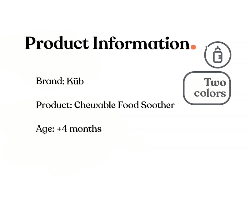 chewable food soother