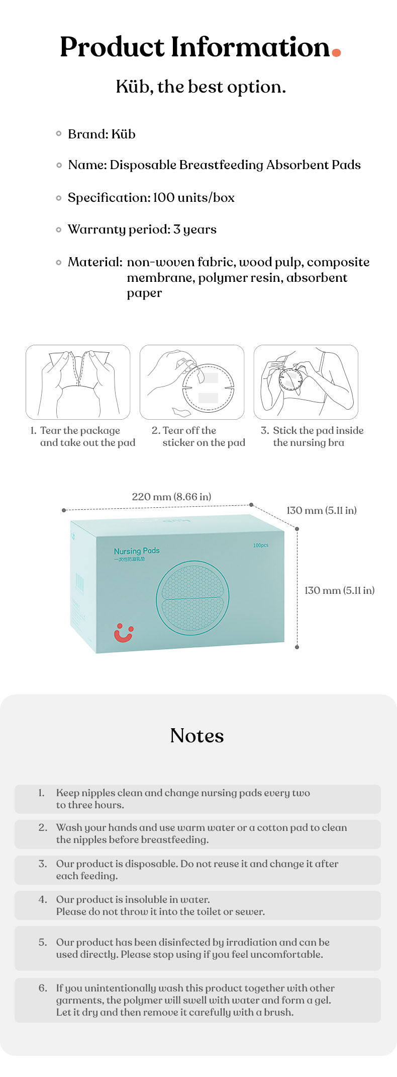 Disposable Nursing Pad 80pcs