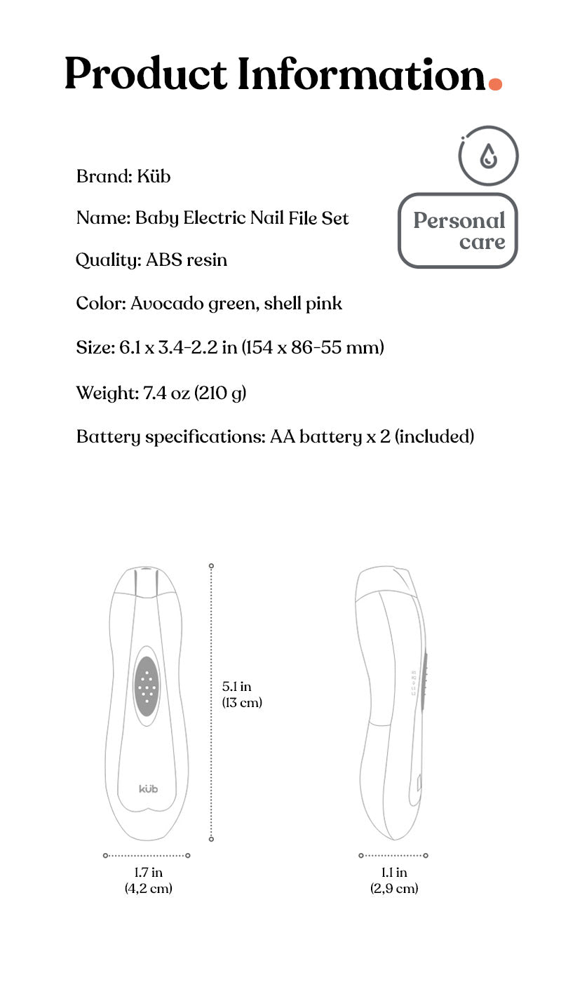Baby Electric  Nail File Set