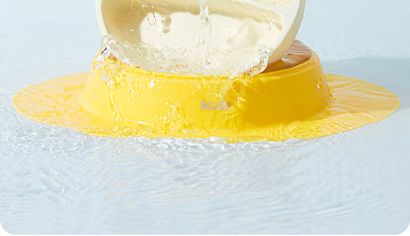 Rabbit Silicone Plate With sucker-Yellow