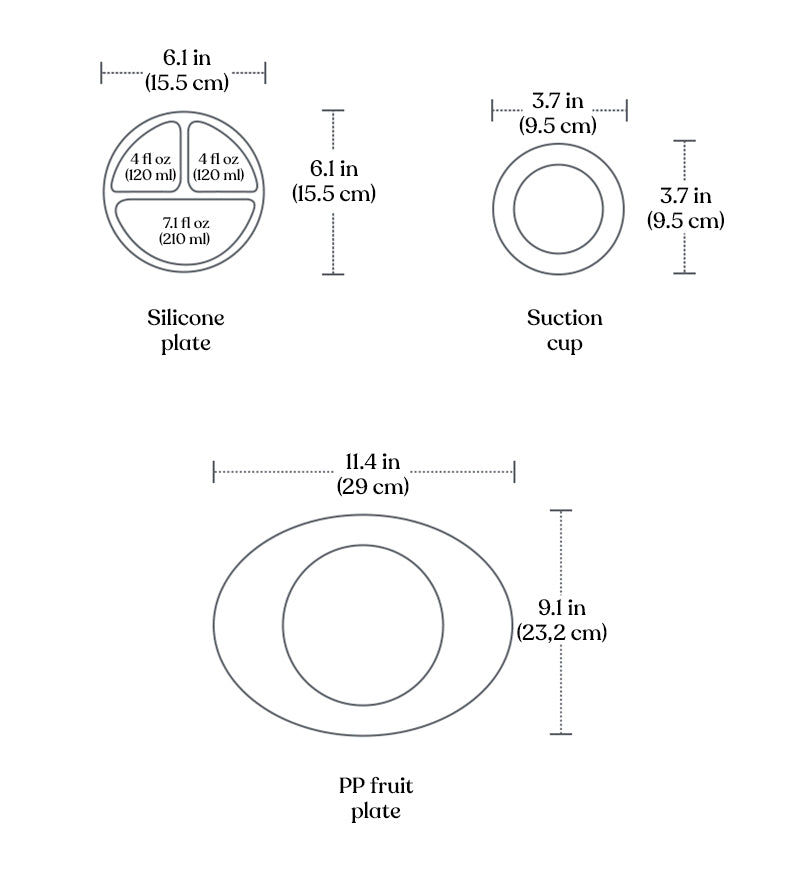 Rabbit Silicone Plate With sucker-Yellow