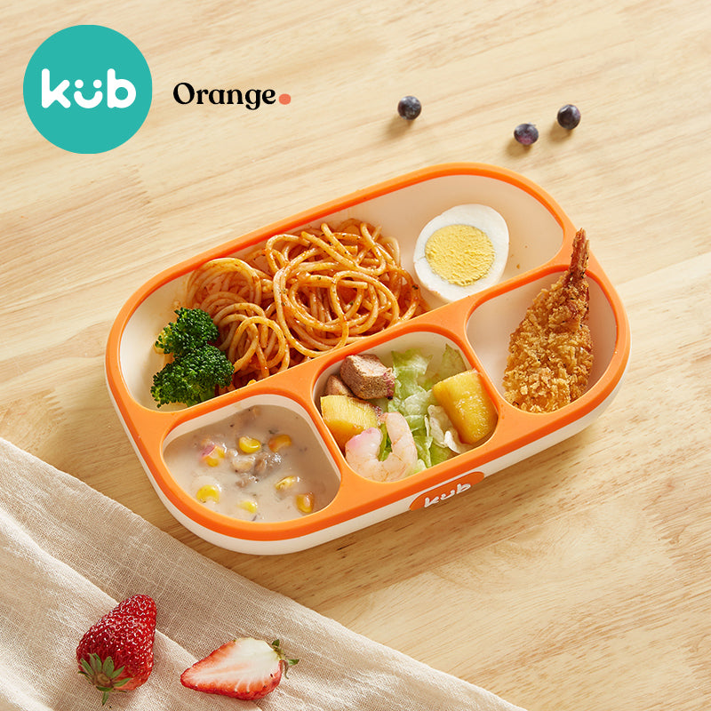 Dish with silicone compartments