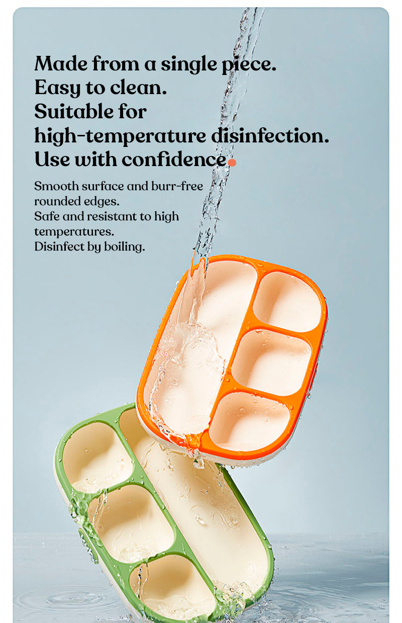 Dish with silicone compartments