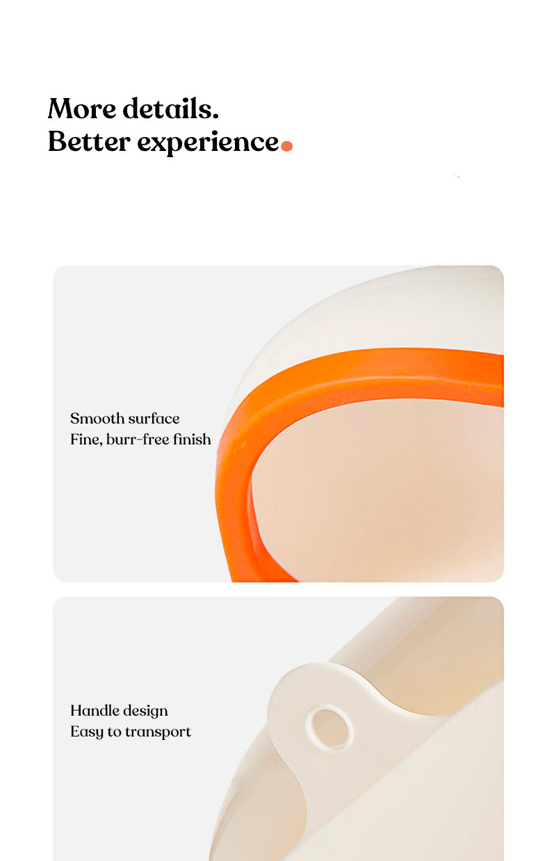 Dish with silicone compartments