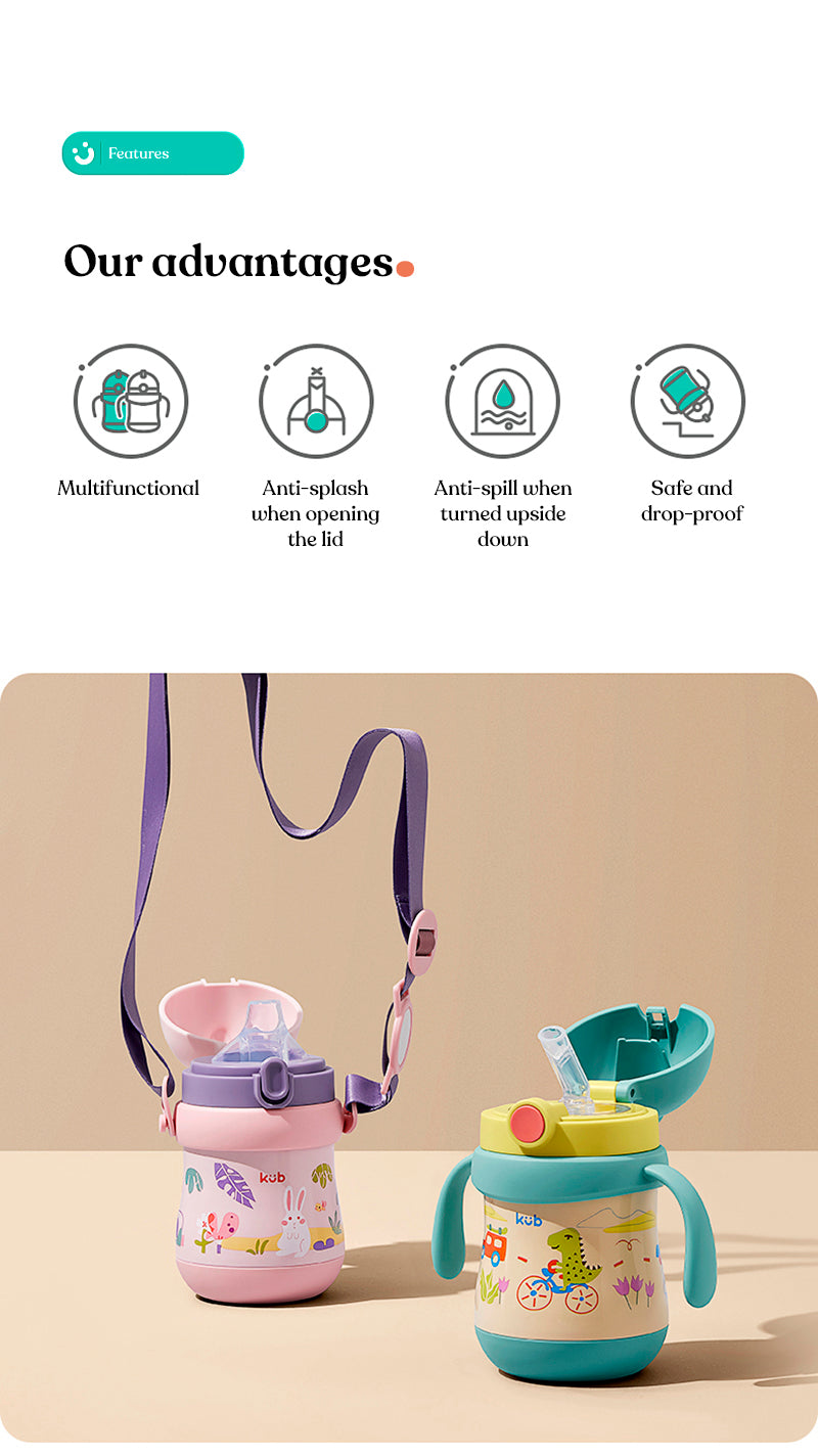 Two cover thermo-straw