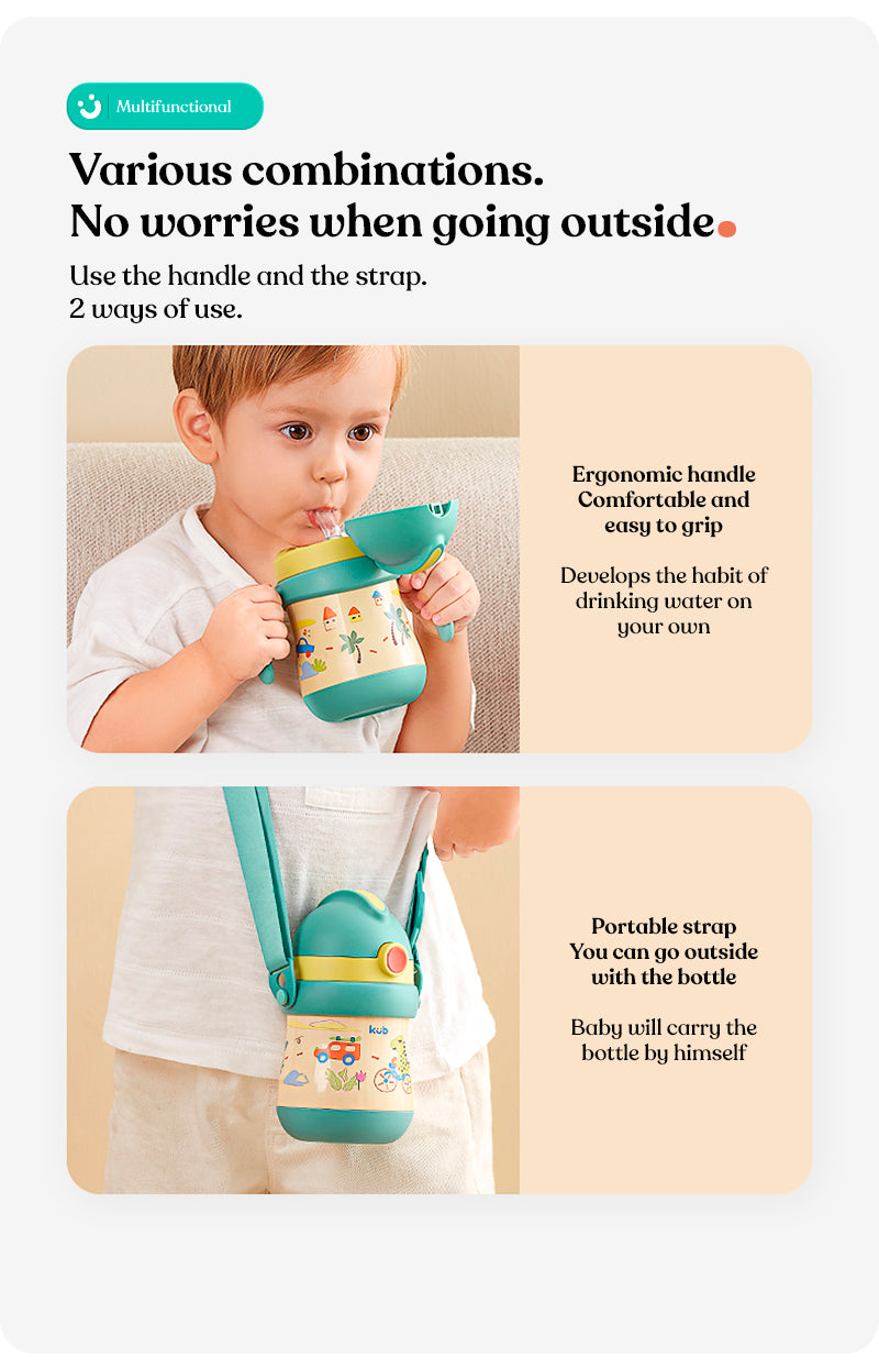 Two cover thermo-straw