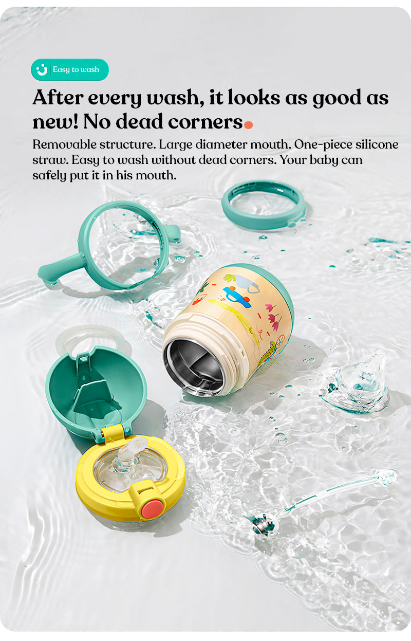 Two cover thermo-straw