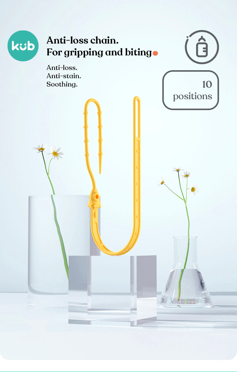 Silicone pacifier chain- Yellow
