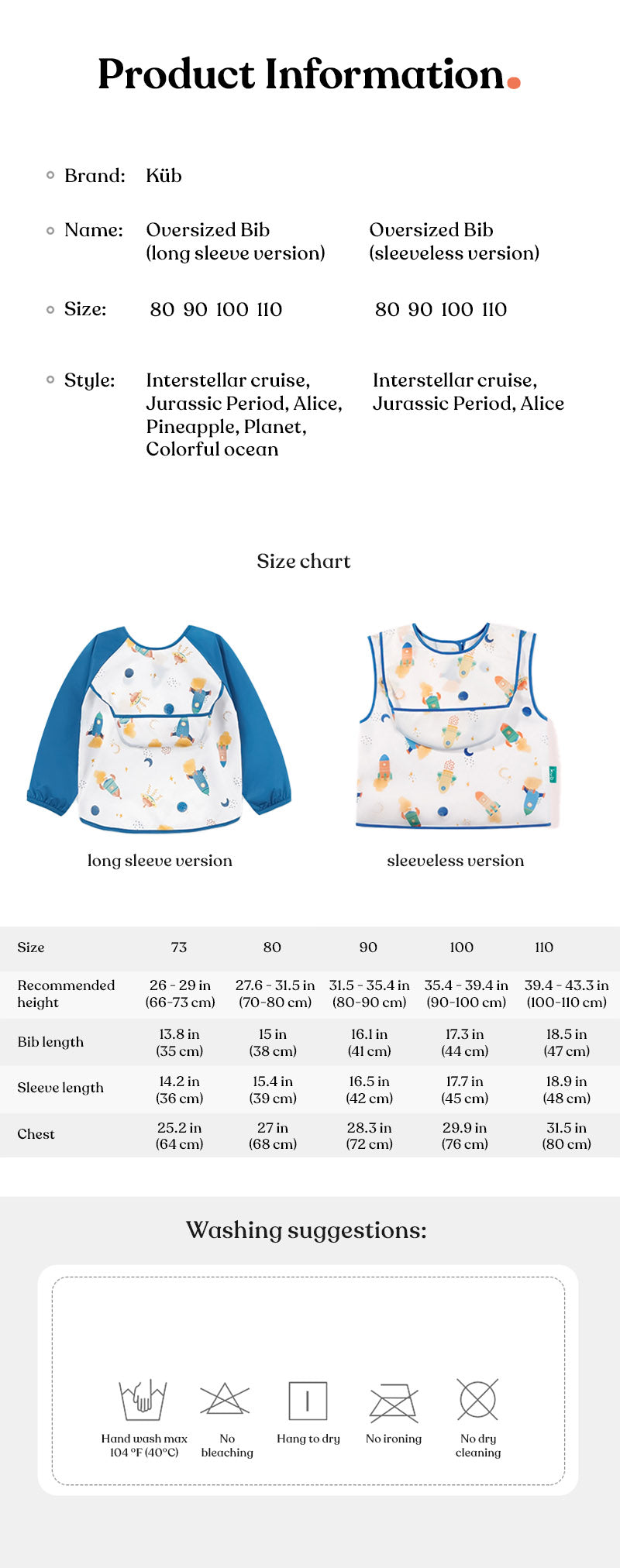 Oversized Bib