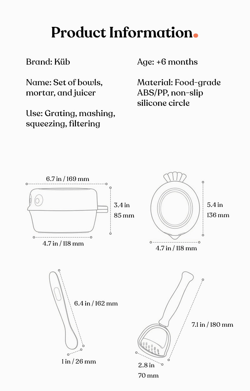 Set of bowls,mortar,and juicer