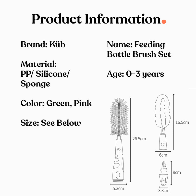 feeding bottle brush set