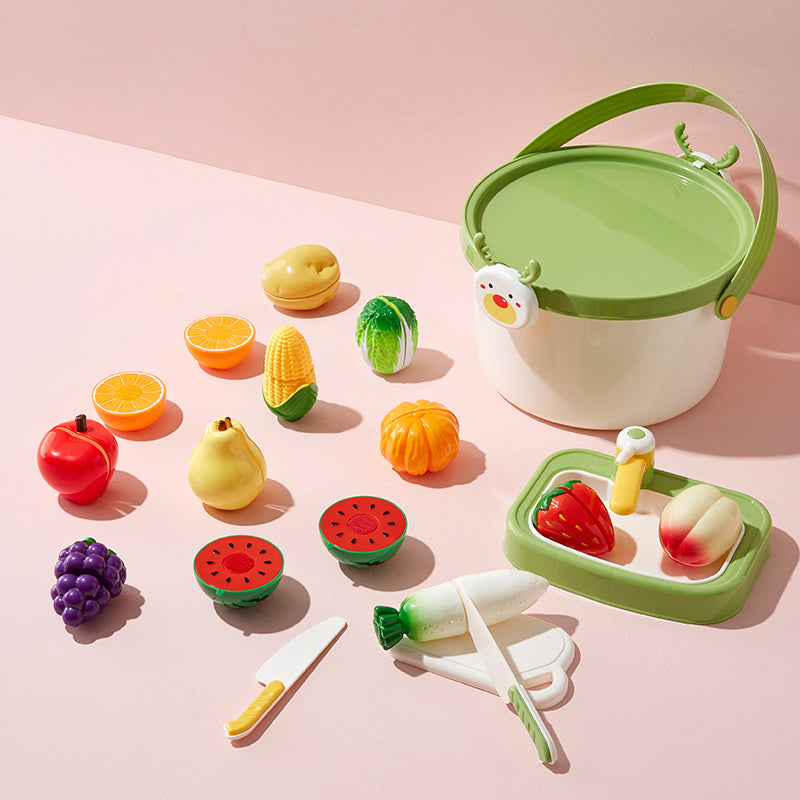 slashing toy set- vegetable fruit