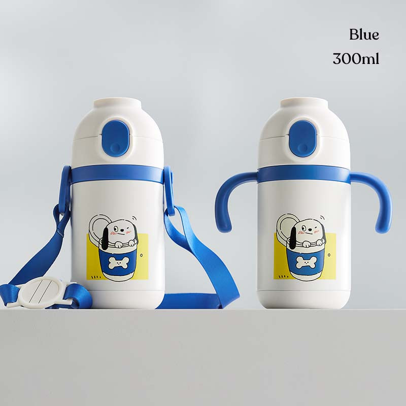 Kids splashproof insulated water bottle
